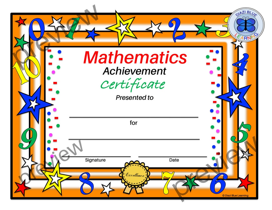 math-certificate-pdf-math-certificate-pdf-math-award-etsy