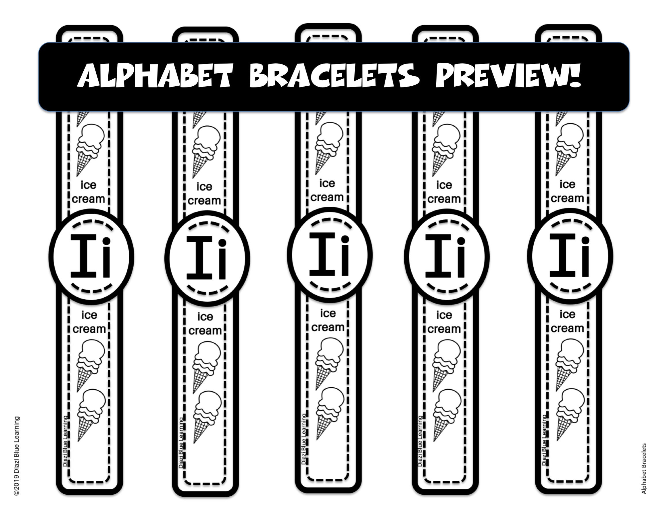 Alphabet Bracelets Letter of the Week The Alphabet Alphabet Etsy