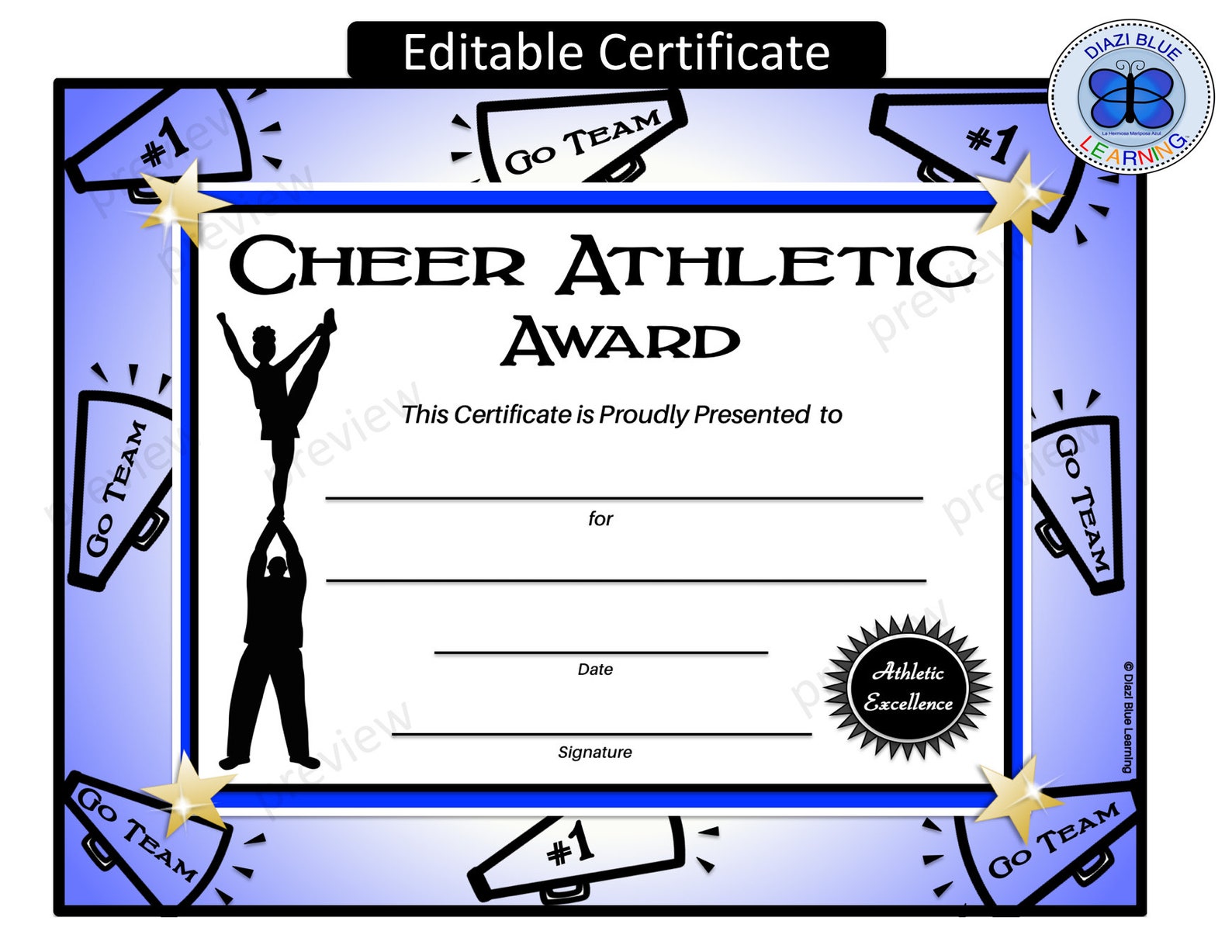 editable-cheerleading-certificate-cheer-athletic-award-etsy