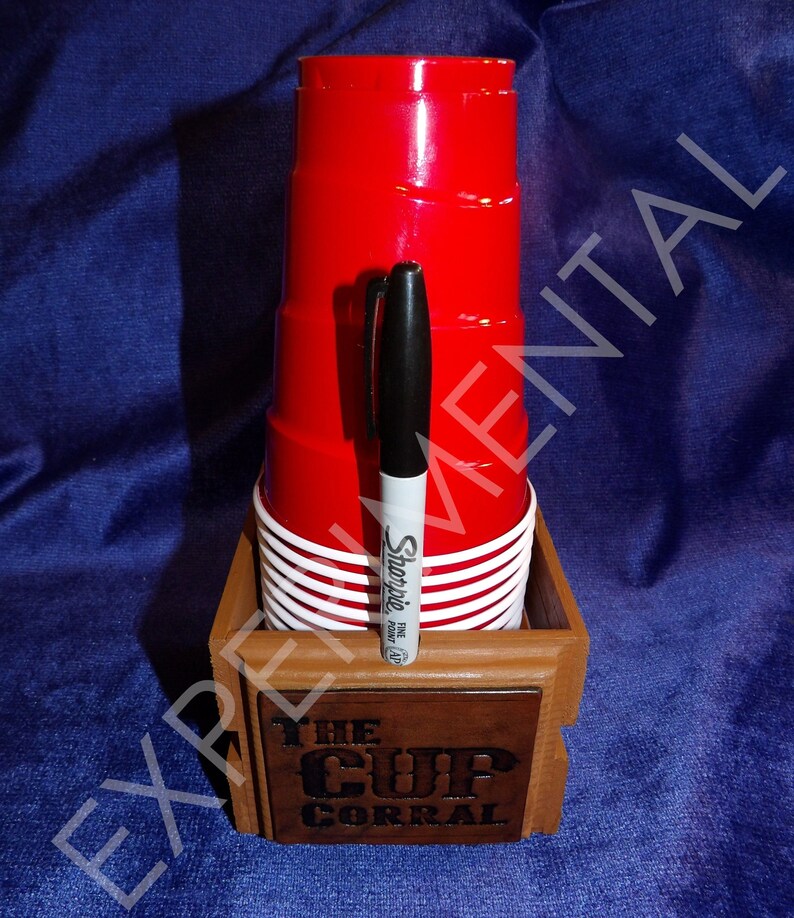 The Cup Corral Plastic Cup and Marker Holder Etsy