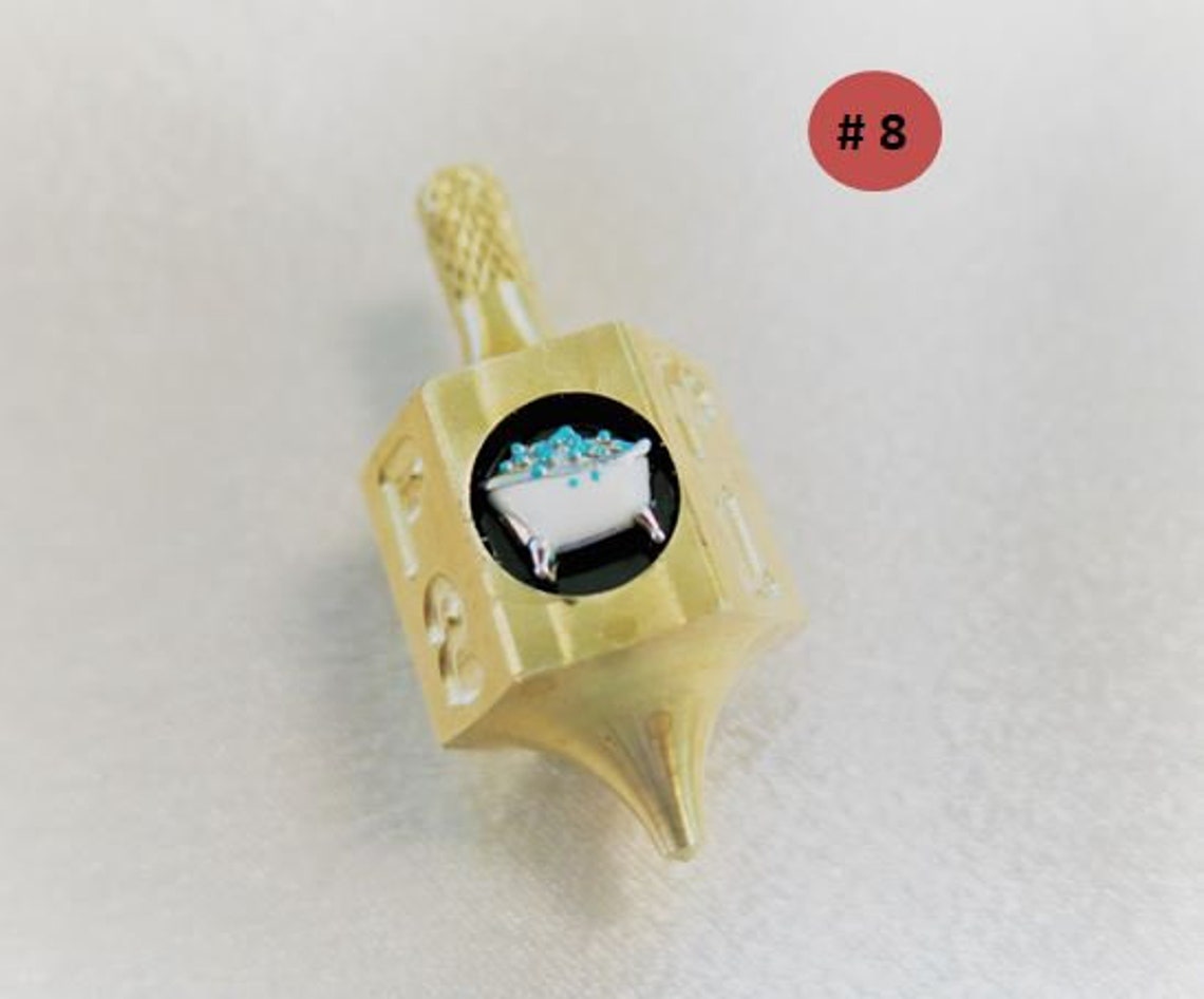 Spinning Top Put & Take Bar Game INLAY model Spinning Etsy