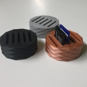 Porta-cartões SD - impresso em 3D