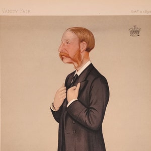 英国アンティークVanity Fair風刺画/カリカチュア(91-265-1) Grant