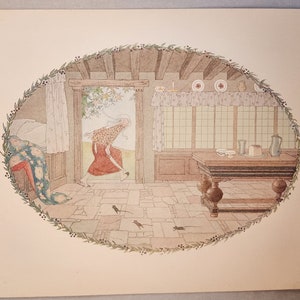 Vintage Children&#39;s Print:  &quot;Mother&#39;s Little Rhyme Book No. 2 of Old Nursery Rhymes&quot; Three Blind Mice