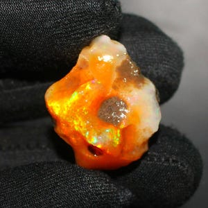 Opal Raw Crystal, Natural Opal Rough, Welo Fire Opal Raw, Loose Opal Rough, Ethiopian Opal Raw, Jewelry Making Opal Raw Specimen, 43.20 Cts