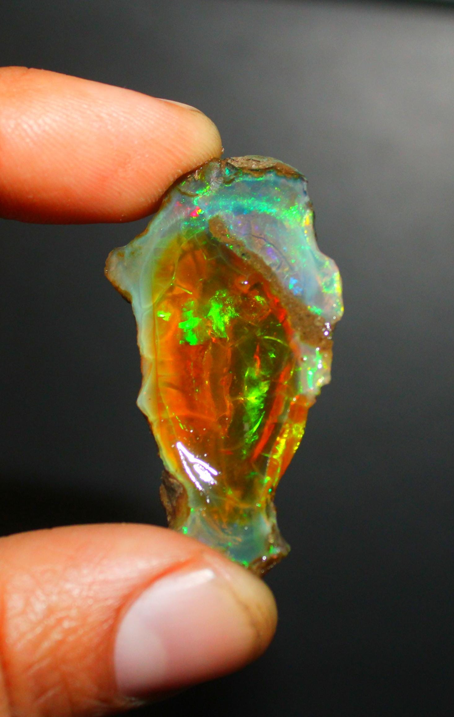 Opal Rough, Natural Opal, Fire Opal, Large Opal, Welo Opal, Raw Opal, Big Opal, Opal Specimen, Ethiopian Opal, Rough Raw Gemstone, 41.80 Ct