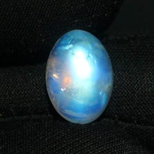 Moonstone, Rainbow Moonstone Cabochon, AAA Natural Blue fire Moonstone, Oval shape Moonstone, Loose Oval Moonstone jewelry making, 8.10 Ct