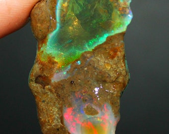 Opal Rough, Loose Opal crystal, fire opal raw, big opal rough, large opal, Welo flashy opal rough, Natural Ethiopian huge Opal Raw 63.35 Cts