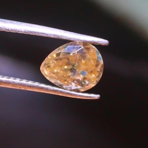 Moissanite Gemstone, Golden color AAA Moissanite cut stone, Pear cut large Moissanite flawless diamond Brilliant Sparkle 7.5x6x4 mm 1.00 Ct