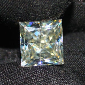 Moissanite, Faceted Cut Square Shape Loose Moissanite Gemstone, Sterling silver Color jewelry making flawless Moissanite, 9x9 mm 5.00 Cts