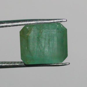 Emerald Gemstone, Natural Emerald, Faceted Green Emerald, Radiant Emerald, Emerald cut stone, Loose Emerald, Zambian Mines Emerald, 4.30 Ct