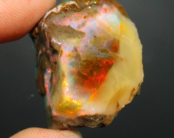 Opal Rough, Loose Opal crystal, fire opal raw, big opal rough, large opal, Welo flashy opal rough, Natural Ethiopian huge Opal Raw 61.50 Cts