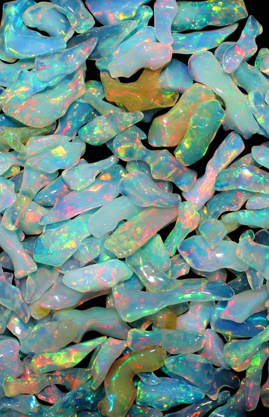 Opal Rough, Dry Ethiopian Opal Raw bullets rough, high quality AAA++ welo fire natural opal white multi color crystal jewelry making opals