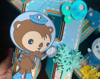 The Octonauts 3D letters | Custom 3D letters | Personalized Letters | 3D Cardstock Letters | Octonauts Birthday Decoration |