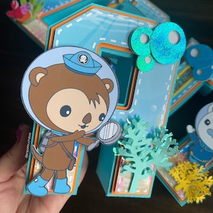 The Octonauts 3D letters | Custom 3D letters | Personalized Letters | 3D Cardstock Letters | Octonauts Birthday Decoration |