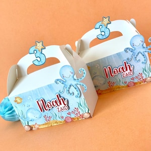 Under the sea gable box | Summer party favors | Under the sea party decoration | Under the sea birthday theme |