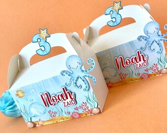 Under the Sea Gable Box: Personalized Party Favor