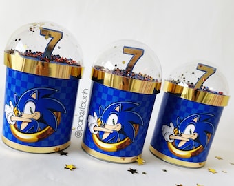 Custom Sonic Pringles Party Favors: Decorated Chip Cans