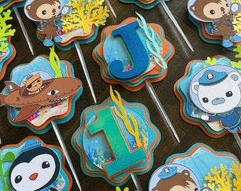 The Octonauts Cupcake Toppers | The Octonauts Toppers | The Octonauts Birthday | The Octonauts Party | Octonauts Party Favors