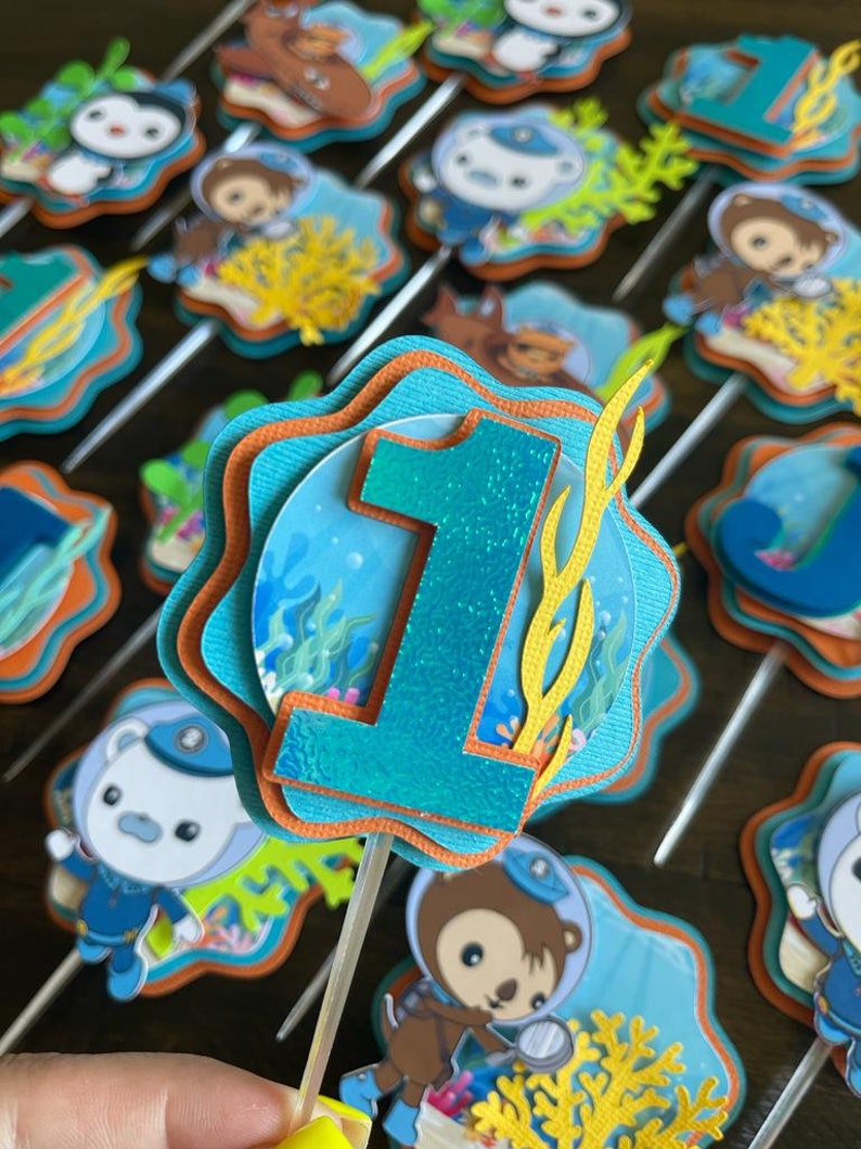 The Octonauts Cupcake Toppers the Octonauts Toppers the Etsy