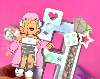 Roblox girl 3d letter | Custom 3d letters | Letras personalizadas | Custom yardstick letters |