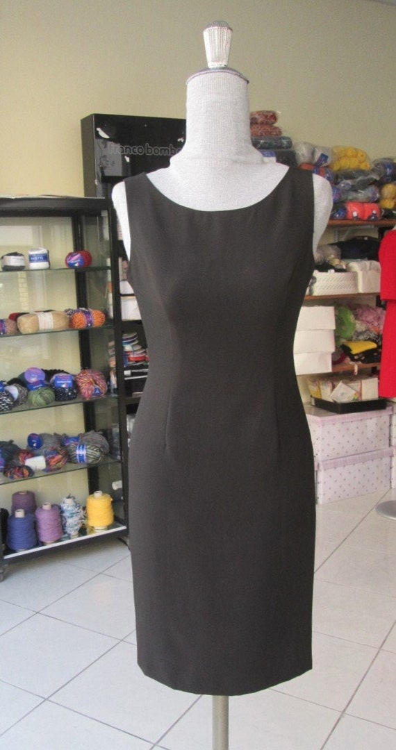 black fitted work dress Fabrosanz: Black Pencil Office dress – houseoffabrosanz main image 1