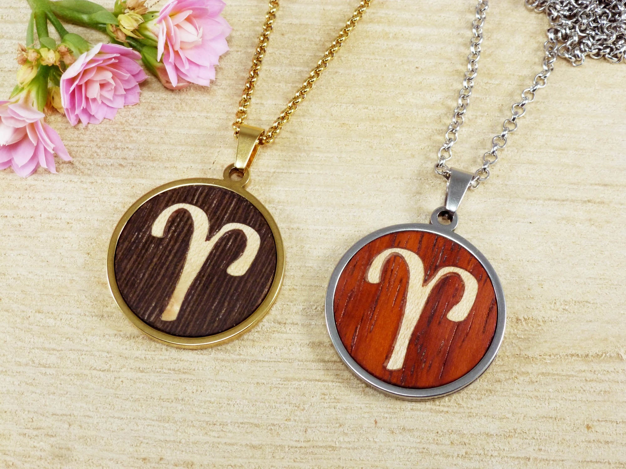 Gepersonaliseerde Zwarte Touwen Hanger Ketting Met Sterrenbeeld - Cade