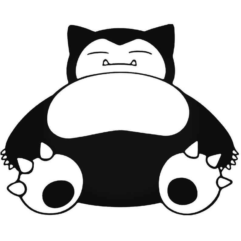 Download Snorlax Pokemon SVG Cut File | Etsy