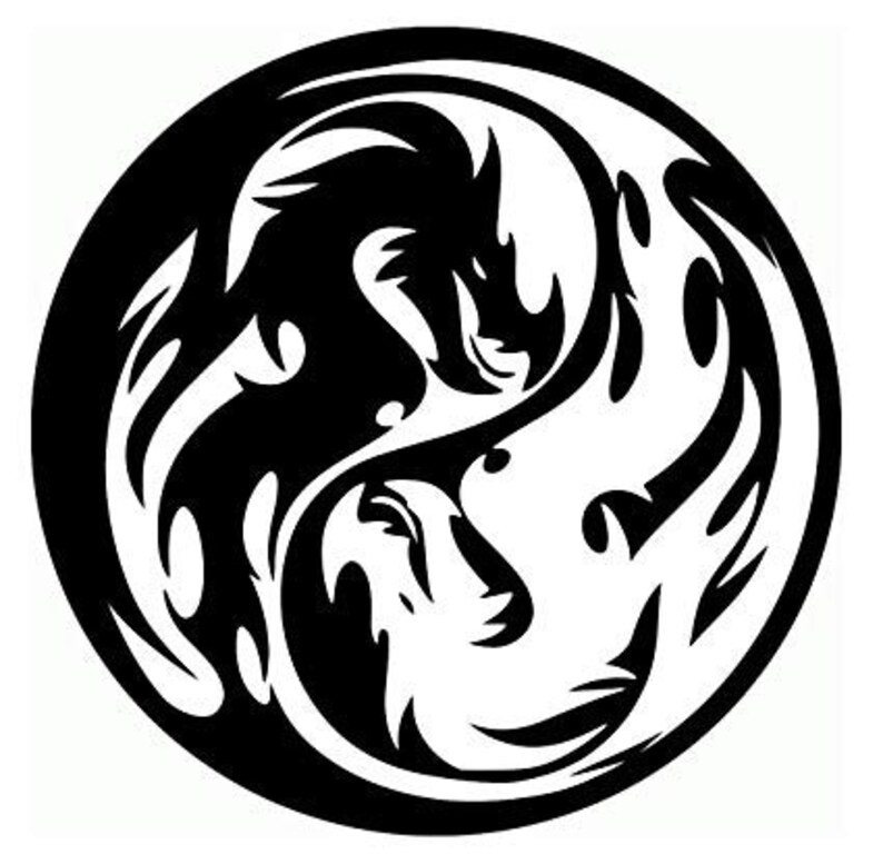 yin yang dragon yin yang dragon