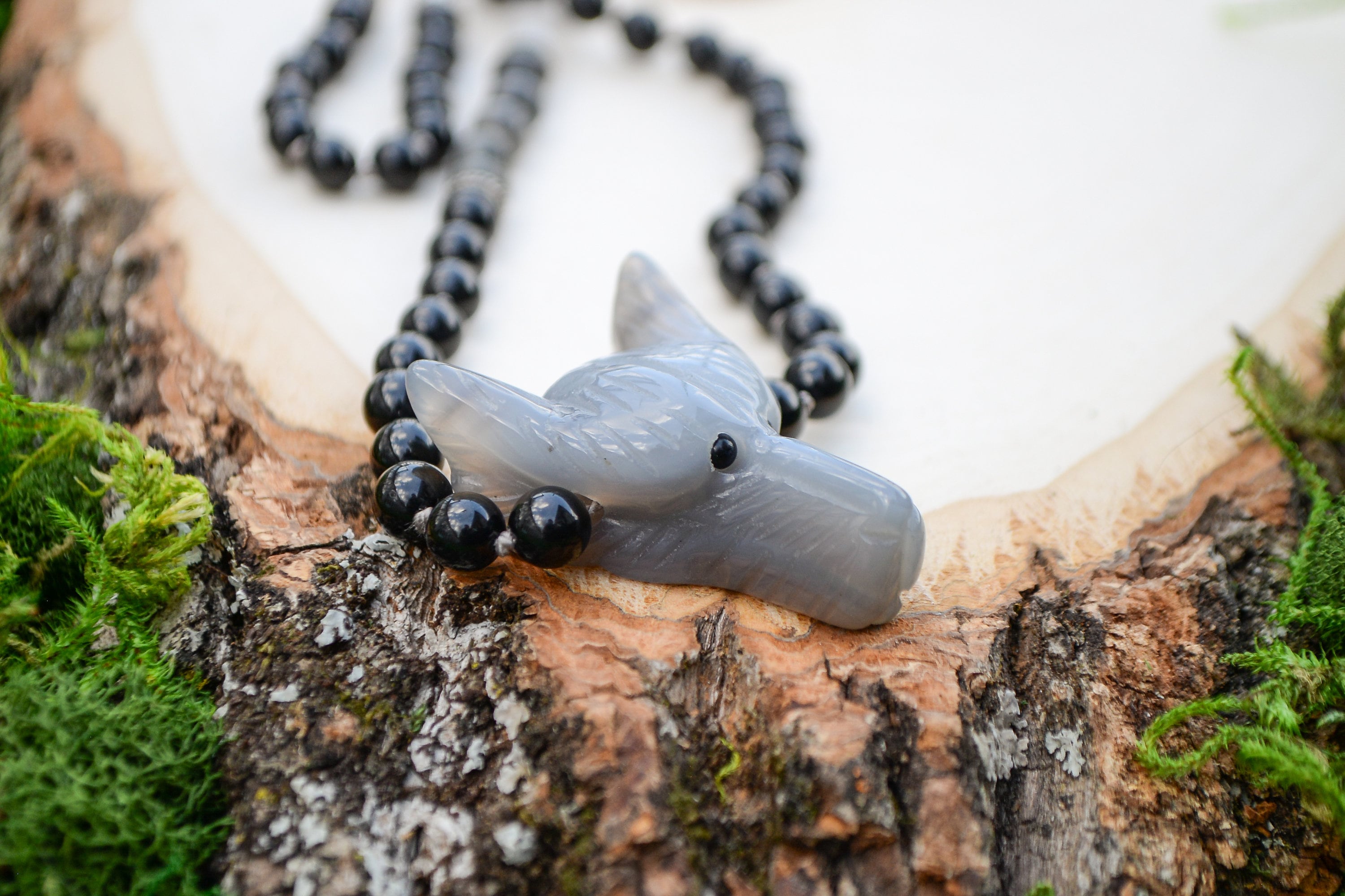 White Jade Wolf Etsy