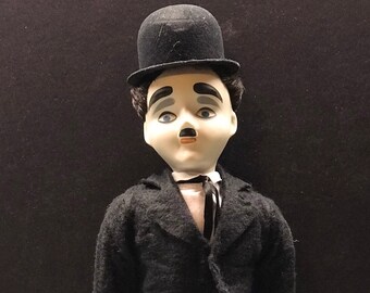 vintage charlie chaplin porcelain doll