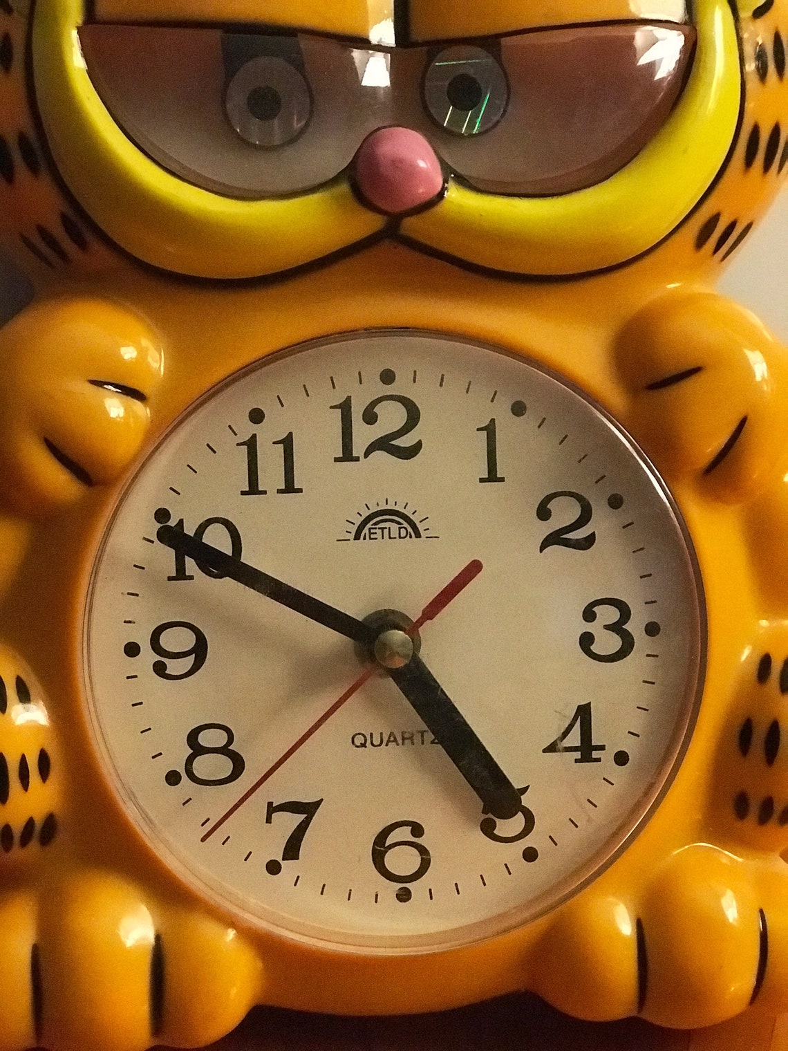 Garfield ETLD Vintage Wall Clock Moving Eyes Clock Works Etsy