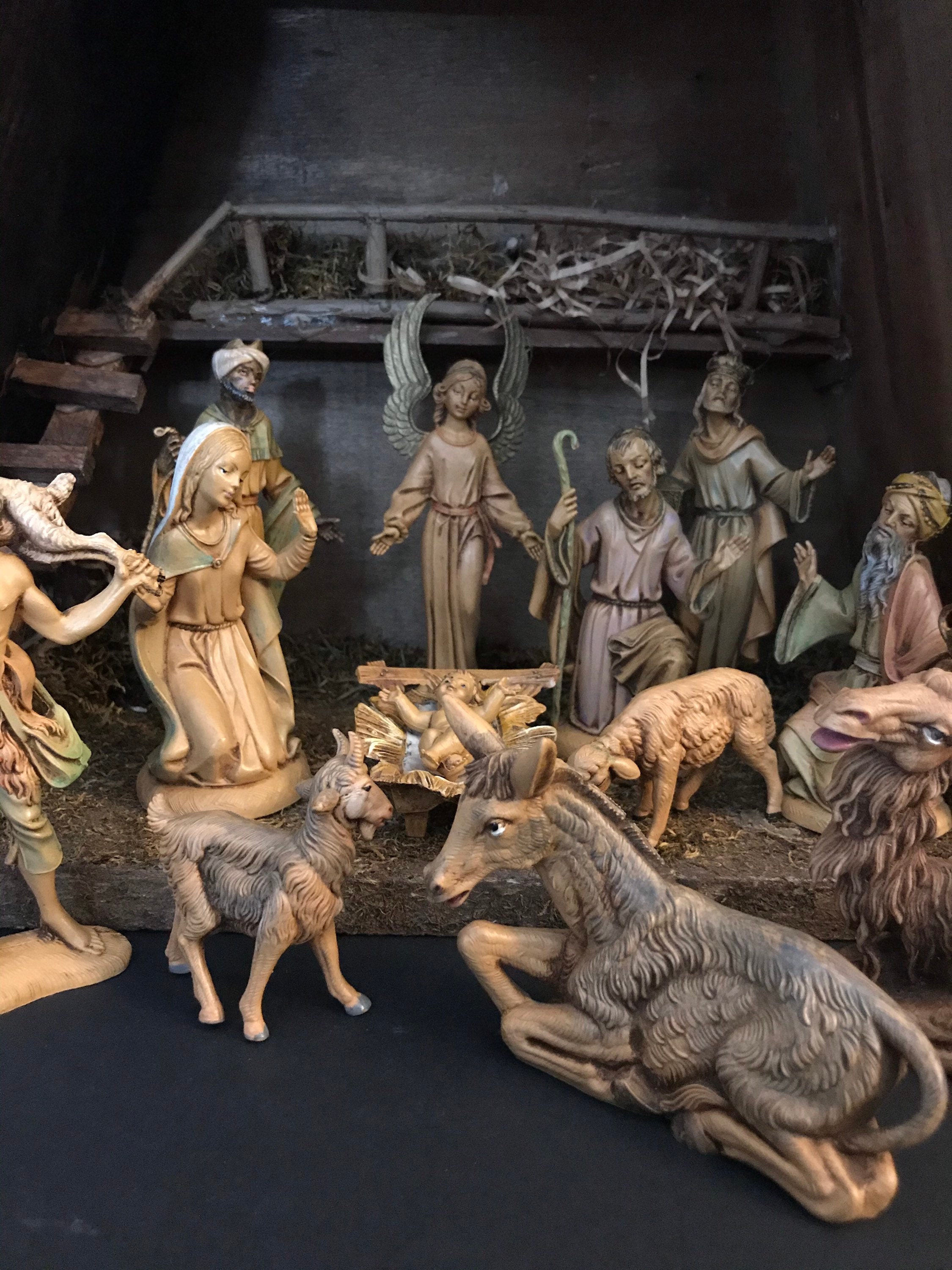 Vintage Fontanini 14 Piece Nativity Scene 5 w/ Stable Etsy