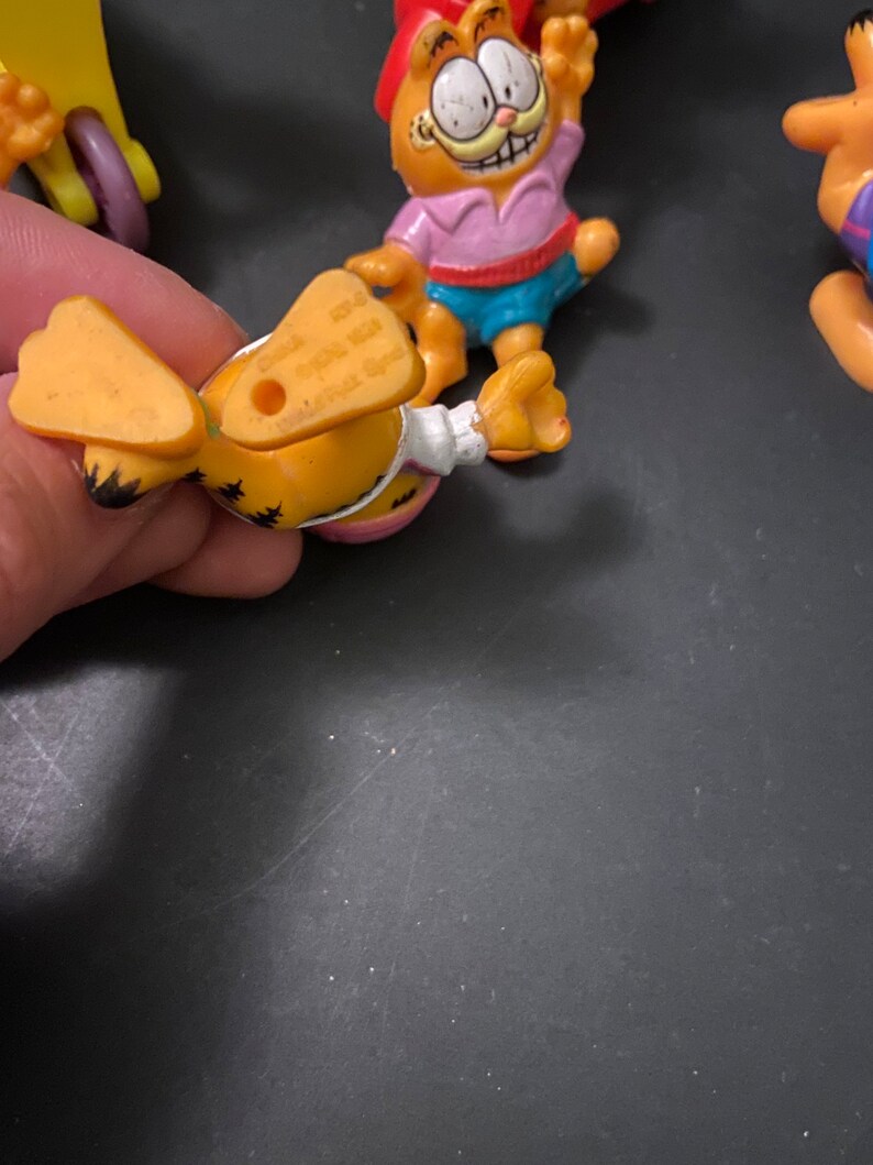 Vintage Set of Garfield PVC Figures Action Figures Etsy