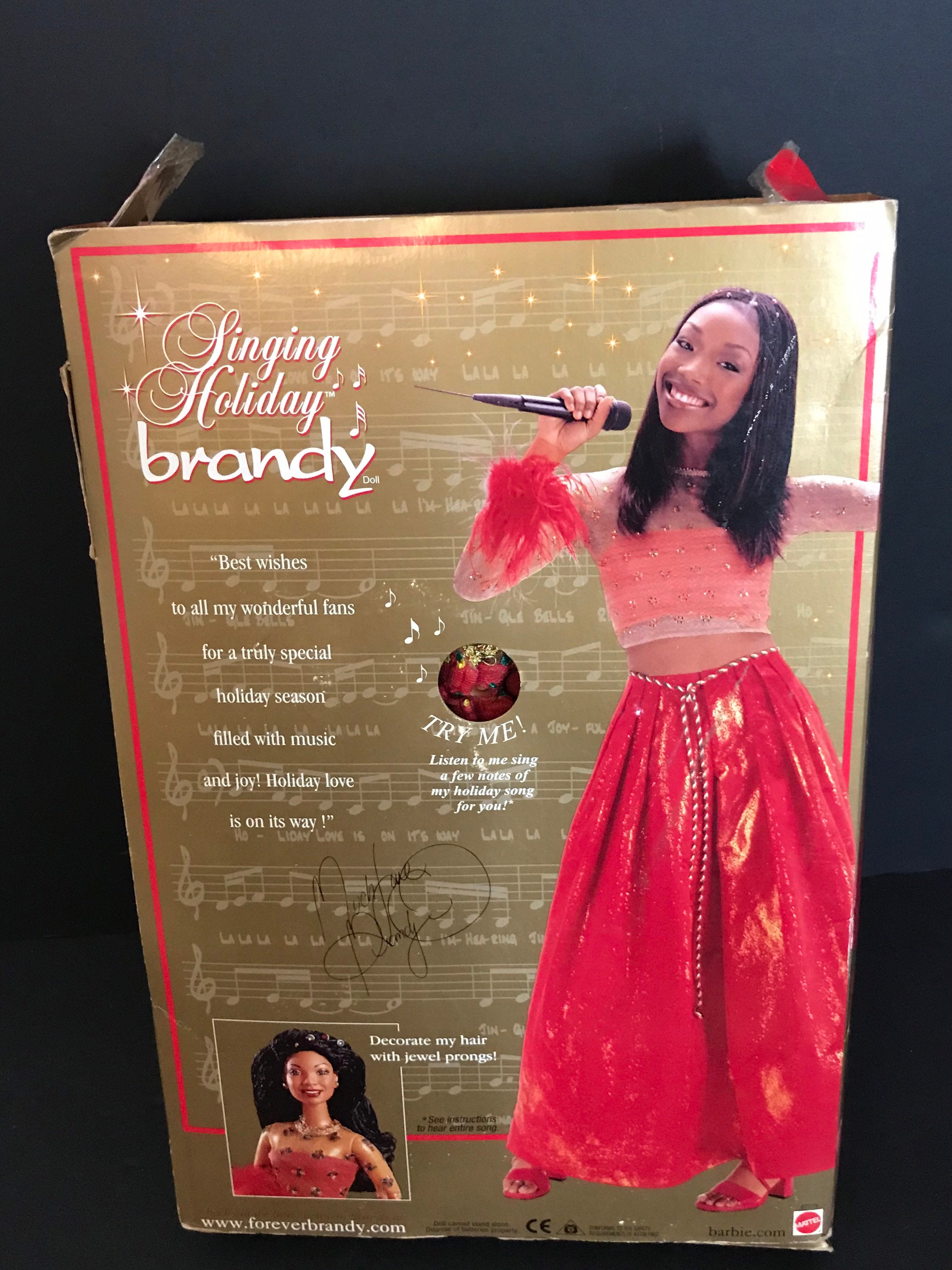 Brandy Norwood Doll Singing Holiday Edition Mattel Etsy