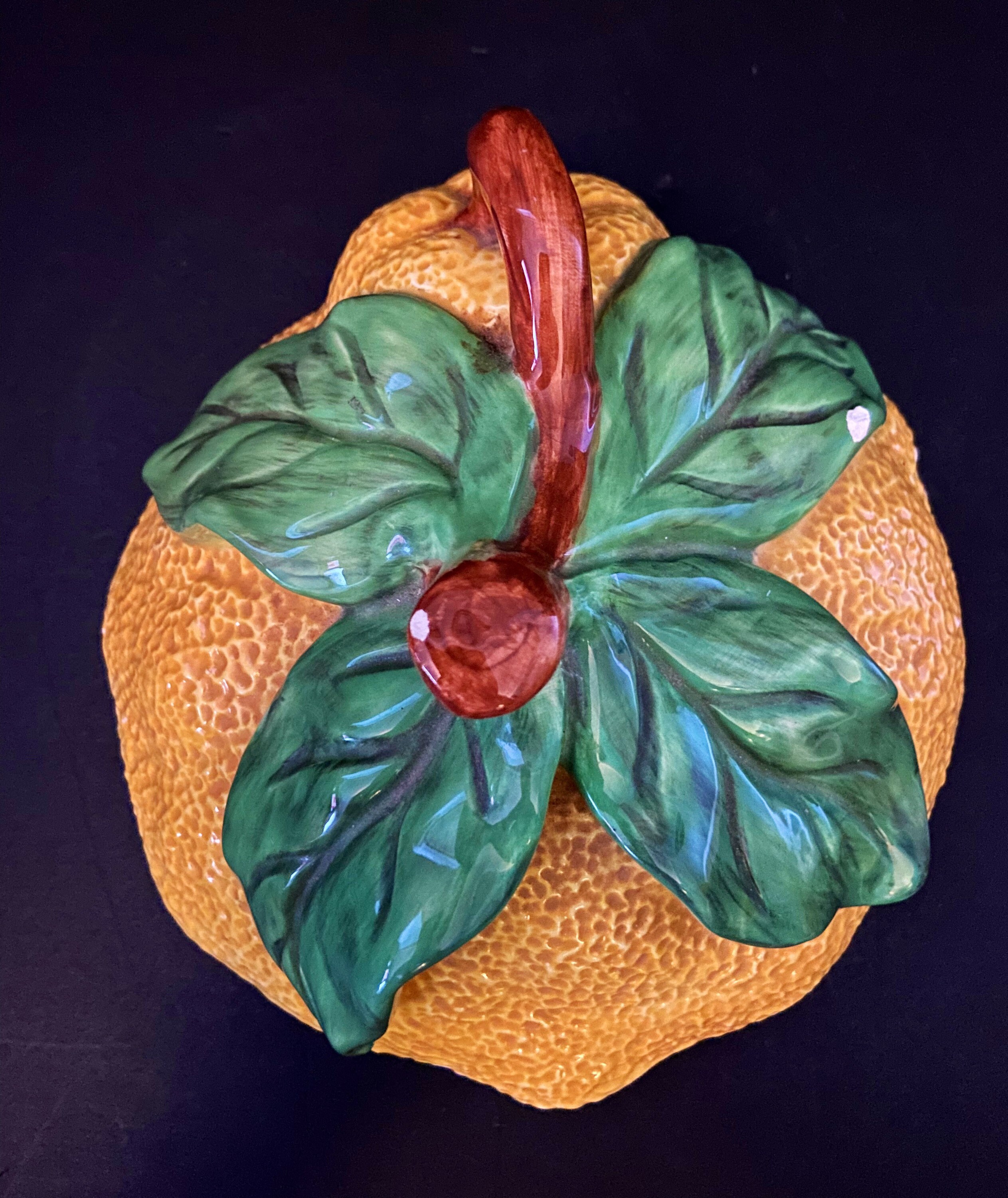 Vintage Lemon Shaped Cookie Jar Large Ceramic Cookie Jar Etsy