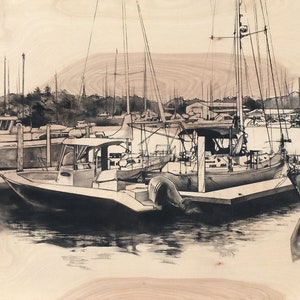 PRINT: &quot;Greenport #9&quot; on 12&quot;x24&quot; Archival Paper
