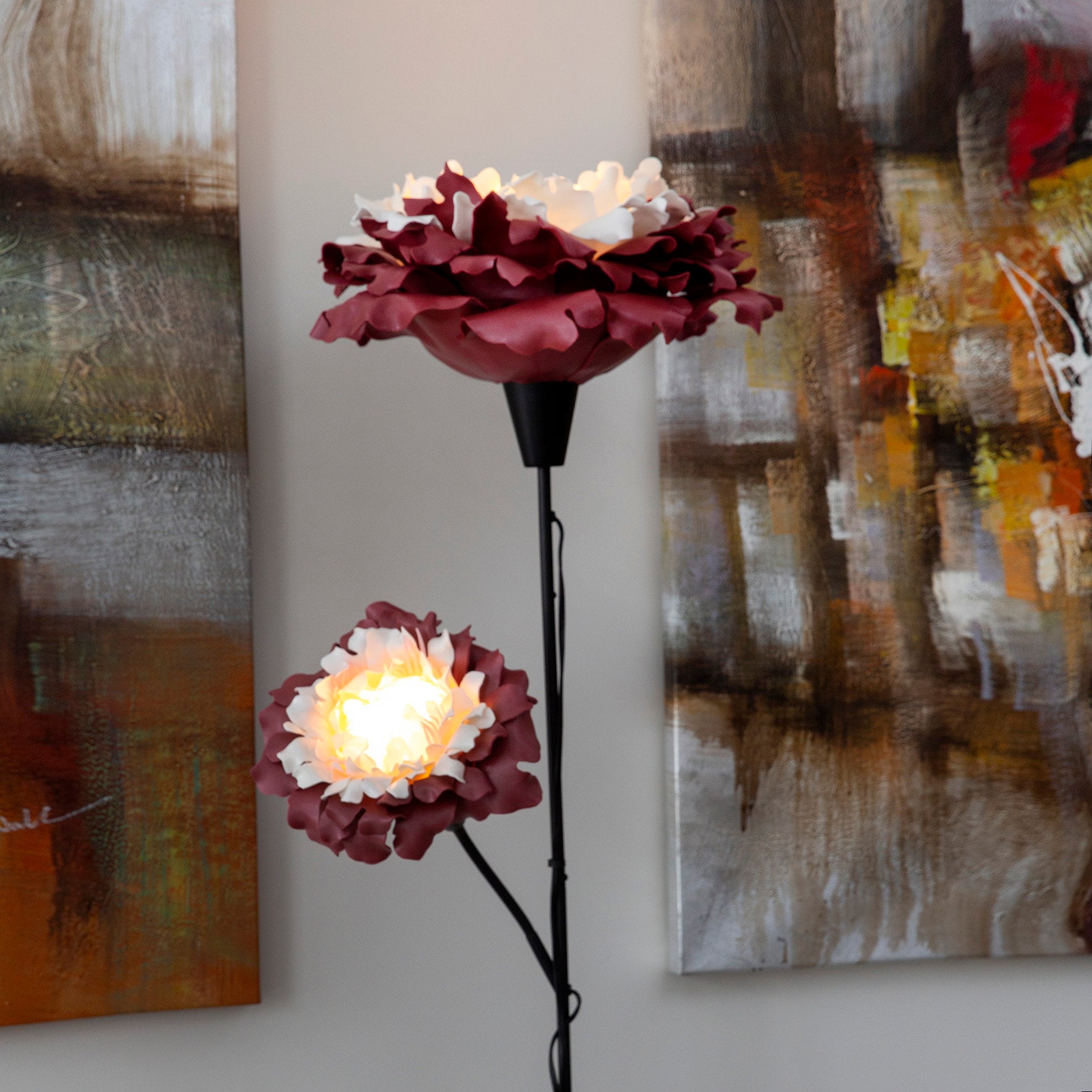 Floor lamp flower design deals