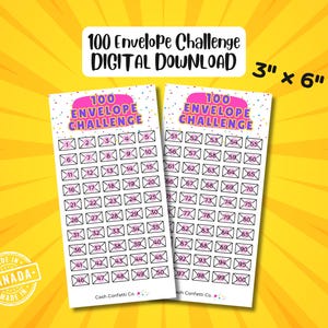 100 Envelope Challenge - Printable PDF