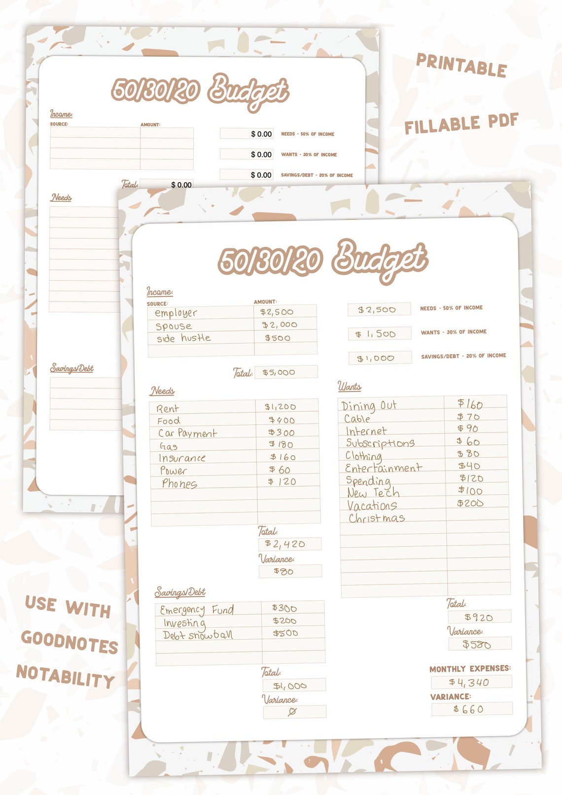 50 30 20 Worksheet 50 30 20 Worksheet