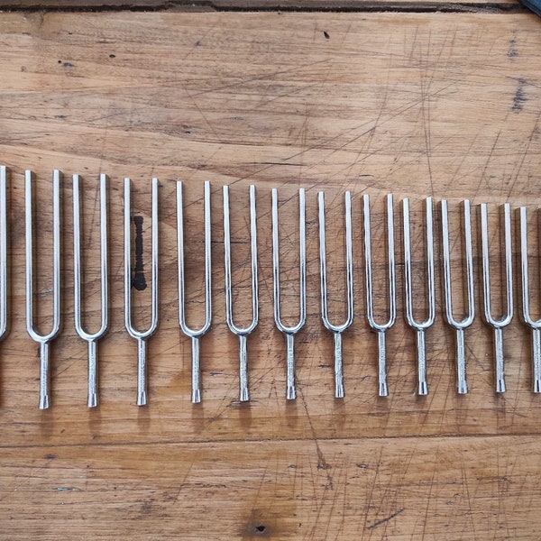 Set of 13 Witter Chromatic Tuning Forks