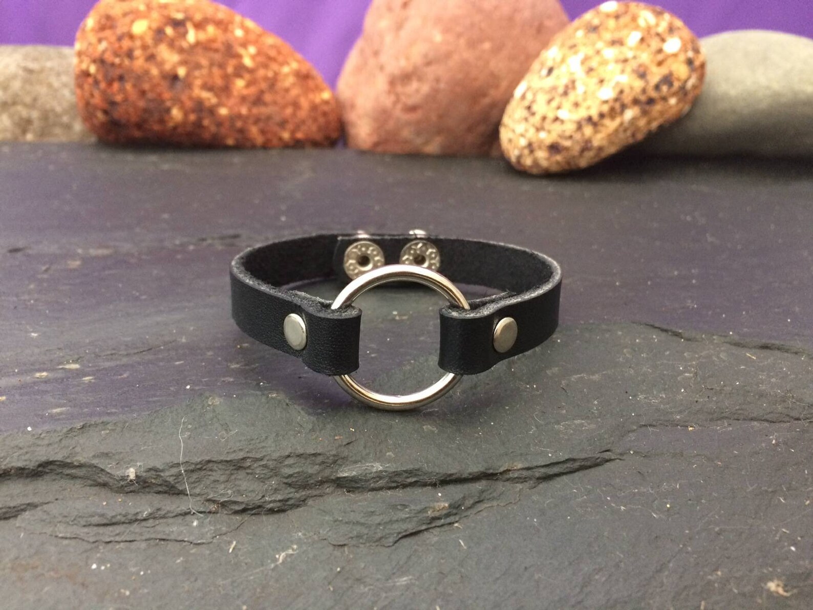 Leather Submissive Bracelet Leather BDSM Bracelet Submissive Etsy