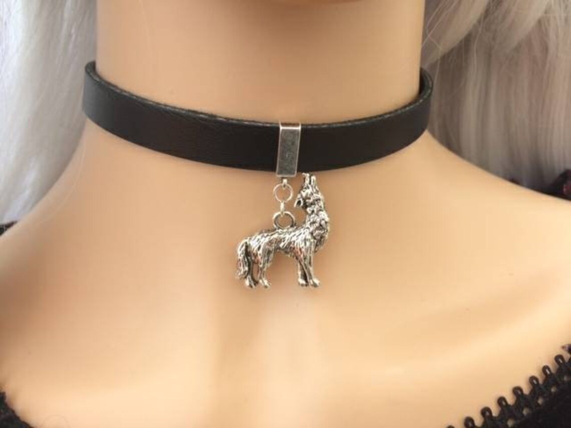 Wolf Collar BDSM Collar Discreet Wolf Collar Ownership Collar Etsy