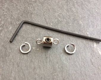 Collar Hex Lock Set | Locking Hex Clasp | Necklace Locking Set