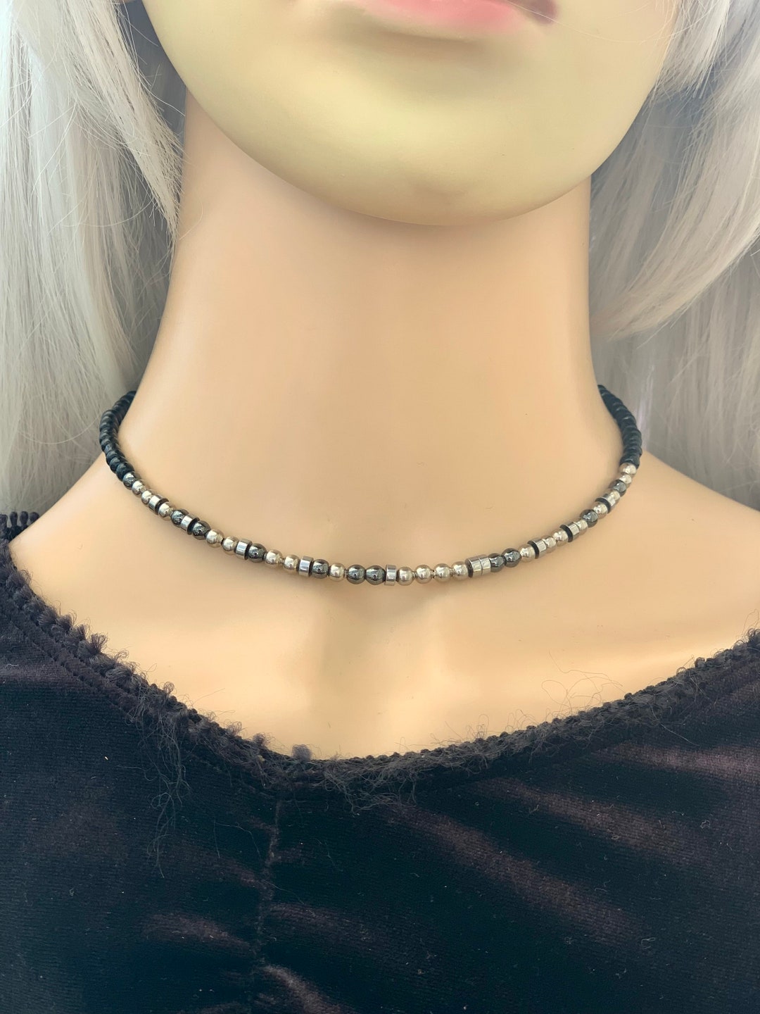 Morse Code Submissive Collar Daddys Girl Sub Necklace Discreet BDSM