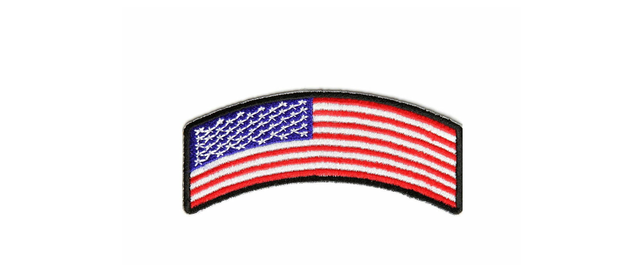 US MADE American Flag Embroidered Patch Multiple Sizes 
