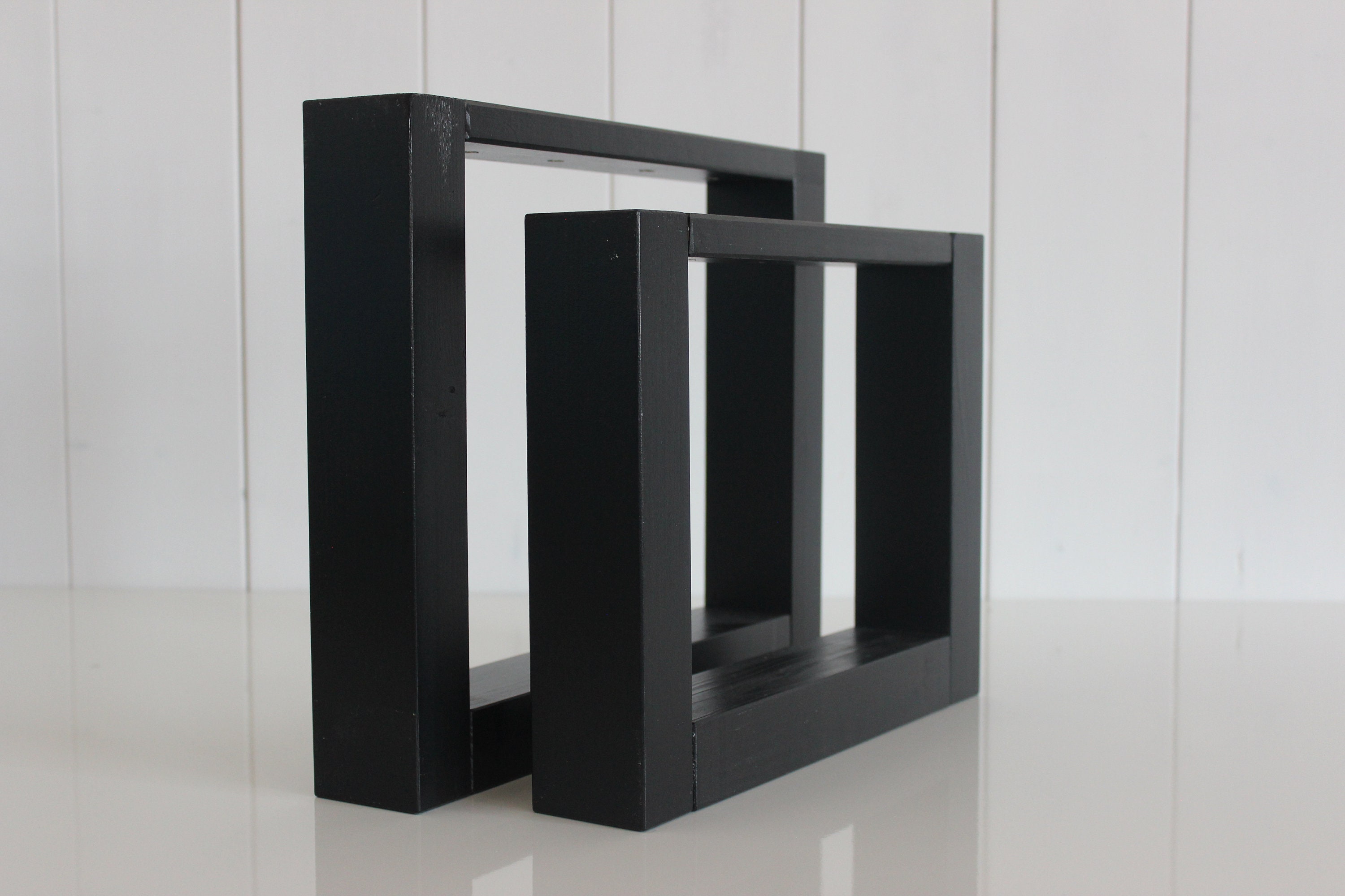 Foot Leg Solid Wood Furniture Feet Black Black Etsy