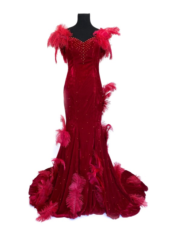 Ostrich Feather Gown 