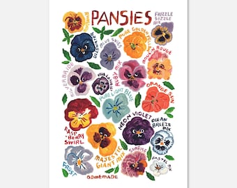 Pansies Poster