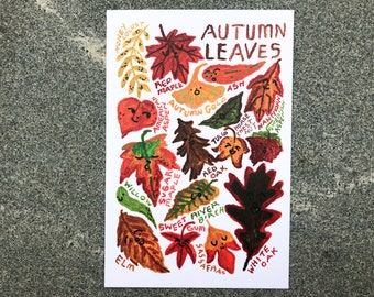 Autumn Leaves Mini Posters /6x9 Poster/ Art Print/ Super Premium paper 32pt/Impressively thick